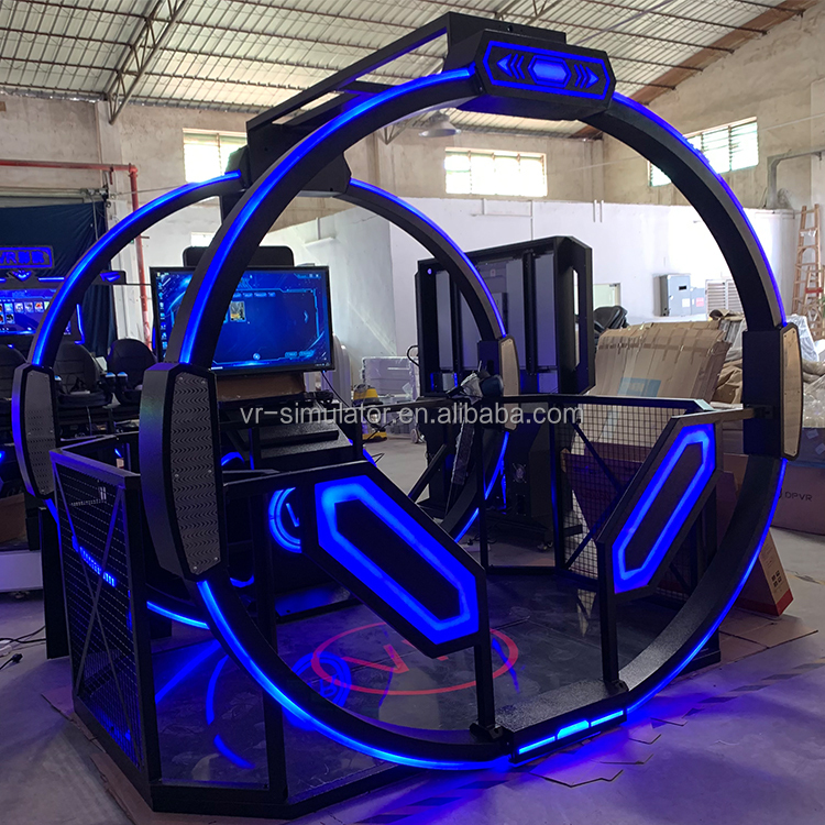 9D VR Simulator Game Machine with 60 Games Included 200kg Max Capacity and 300x300x250CM Size for Indoor Commercial Use
