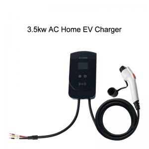 China 3.5KW Home AC Wall Box Electric Vehicle Charger IP65 12 Safety Guards supplier
