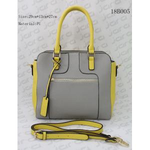 China Contrast Colors Crossbody Tote Bag , PU Material Female Handbags Two Way Use supplier