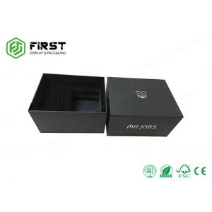 China Matte Black High End Gift Boxes Customized Logo Cardboard Gift Box Packaging supplier