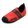 Red Neoprene Winter Fur Shoes Neoprene And Faux Fur Synthetic Upper Material