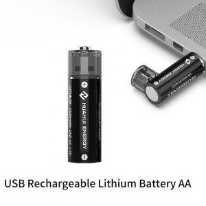 CE USB Rechargeable Battery , AA 02 1.5V 1000mAh Technology Portable Usb Battery