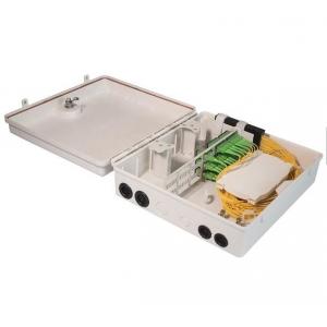 Wall Mounted Fiber Optic Splitter Enclosures 16 32 48 72 Port With FTTX Drop Cable