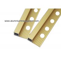 China High End Metal Tile Corner Trim For Ceramic Tile Edging Matt Gold 10mm on sale