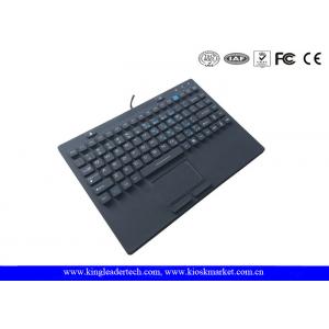 China Customized Layout 87keys Waterproof Keyboard With On/Off Switch Built In Touchpad supplier