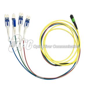 China 8 Cores MPO To LC Uniboot Optic Patch Cord G657A1 supplier