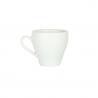 China Durable Ceramic Porcelain Coffee Cup 220cc Crown Shape Eco Friendly wholesale