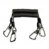 Deluxe Spring Coiled Lanyard Cord For Attaching Dive Gear Hands Free Water