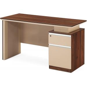 0.3MM Veneer Wooden Office Computer Table Home Office Desk 1.4 / 1.6M