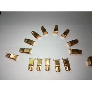 China BeCu Brass Stamping Parts One Row Cavity For Wall Switch Plugs / Sockets supplier