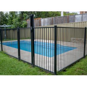 Aluminium Flat Top Pool Fencing 2.4mL x 2mH Swimming Pool Fencing And Gates