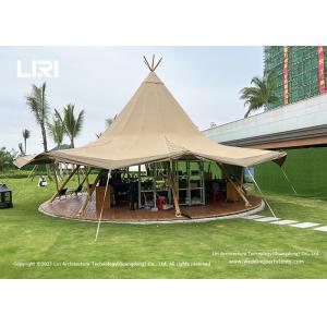 China Big Waterproof Canvas Indian Tipi Event Teepee Hotel Desert Tent for Camping supplier