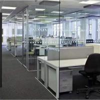 Tempered Melamine Glass Office Partition Wall Floor To Ceiling Soundproof Room Dividers