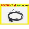 Flexible soft EEG electrode cable with silver chloride plated copper ,emg