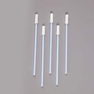 Disposable Thermally Bonded Small Knitted Single Layer Polyester Fiber Lens Cleaning Tips Swab for PCB