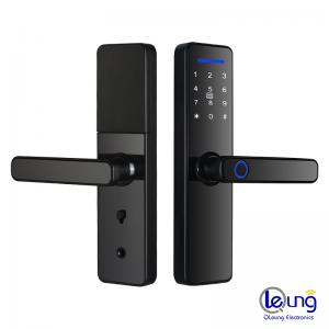 CE RoHS Biometric Fingerprint Door Lock Works With Password IC Card Key Smart APP