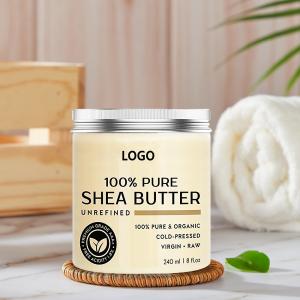 China 100% Pure Natural Organic Shea Butter Hair Body Dry Skin Relief Daily Skin Moisturizer supplier