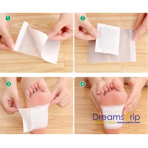 China Bamboo Vinegar Cleansing Medicated Foot Pads Herbal Single Pouch Natural supplier