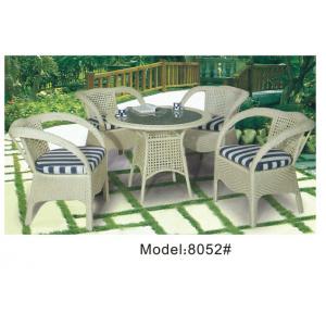 China 4 wicker rattan armchairs -8052 supplier