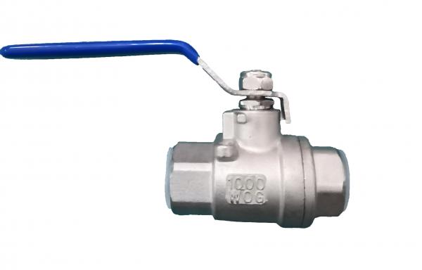 One Piece Stainless Steel Valves Female Threaded Fully Welded Ball Valve