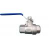 One Piece Stainless Steel Valves Female Threaded Fully Welded Ball Valve