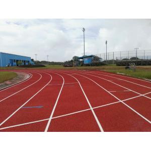 China Durable Red Seamless Polyurethane Track Surface / Synthetic Running Track supplier