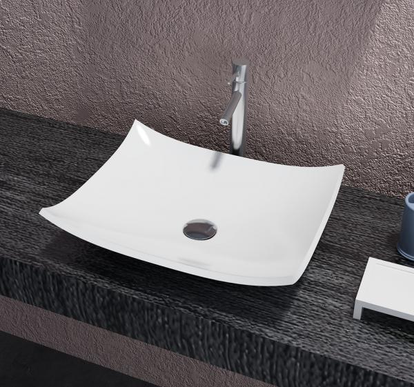 Simple Counter Top Bathroom Basin 5KGS Easy To Install And Maintain