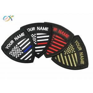 China Small US Embroidered Military Patches , Embroidery Name Patch For Military Uniform supplier