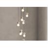 China Opal White Glass Ball Light Glass Chandelier Ball Hanging Lamp Ball Light Glass Cement Pendant Lamp wholesale