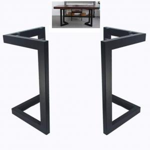 China Heavy Duty Black Powder Coating Furniture Frame Dining Table Legs for Multipurpose supplier