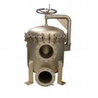 China Stainless Steel Bag Filter Housing with 1.5x2mm Wire Size / PVC Filter Bag on sale