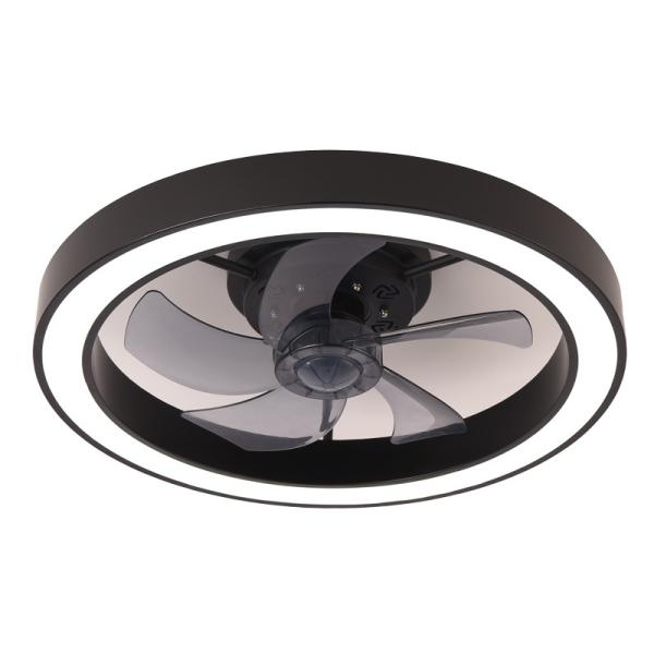 Wholesale Factory Remote APP Control Smart Low Profile Ceiling Fan Light Flush Mount LED Ceiling Light 6 Wind Speeds New Technology Ceiling Fans
