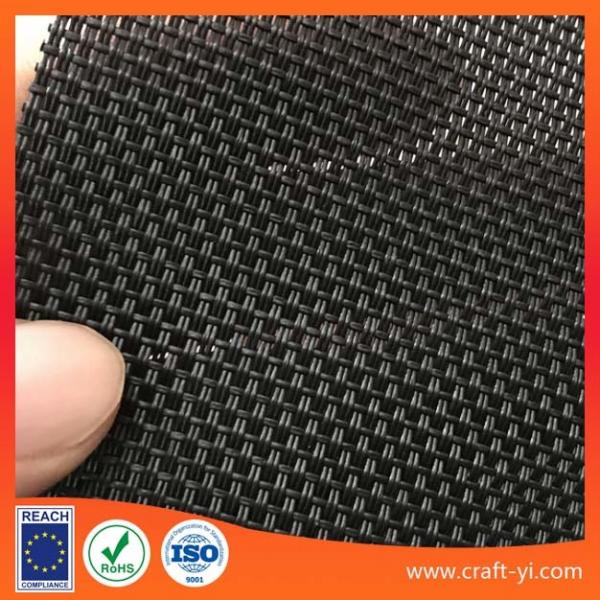 black color 2X1 Textilene mesh fabric for outdoor garden chair or table in PVC