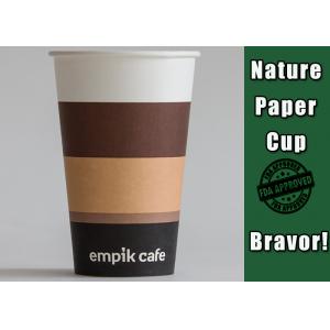 China Color Printed 450ml Recyclable Paper Cups With Logo PE Coating Paper supplier