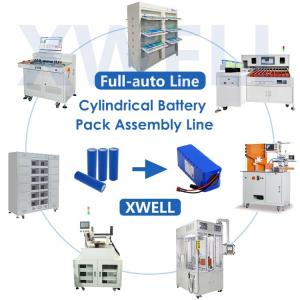 BMS Battery Pack Production Line , 18650 Lithium Battery Manufacturing Equipment