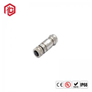 China M12 PVC IP68 Waterproof Connector Male Female PUR Cable 3 4 5 8 Pole Waterproof Extension Cable supplier
