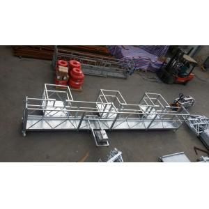 zlp630 aluminum suspended rope platform /  building facade cleaning cradle / scaffolding for sale