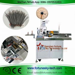 High Accuracy English System Fully Automatic Five Wires One-end Strip Crimp One-end Strip Twist Tinning Machine