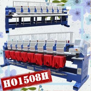 China HOLiAUMA cap/tshirt/flat/3d embroidery machine 8 heads 1200 spm computerized industrial embroidery machine for sale supplier