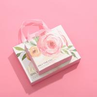 China Pink Silk Scarf Jewelry Gift Boxes Bulk Rectangle Hand Cosmetics Box on sale