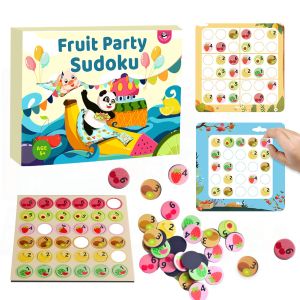 China Le puzzle intellectuel de Sudoku joue la partie du fruit 36pcs pour les tâches 40 du niveau 1 et du niveau 2 d'enfants en bas âge on sale