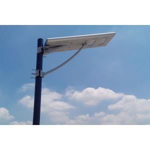 China Save Energy White Light Outdoor Solar Street Lamps 60W With Back Of Solar Panel supplier