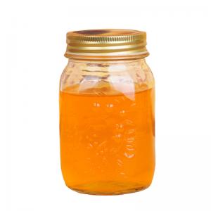 China Regular Mouth Jam Jelly Jars With Metal Lid , Glass Canning Storage Jars supplier