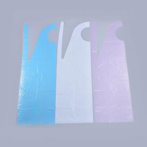 China White Biodegradable Aprons Good Insulating Property 65 X 100 Cm 12 Mic supplier