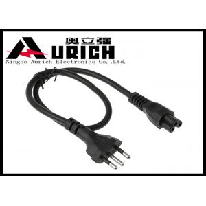 3 Pin Plug To IEC C5 Brazil Power Cord For Laptop With InMetro Certification