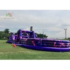 China PVC Giant Outdoor Playground Inflatable Obstacle Course Customized Size supplier