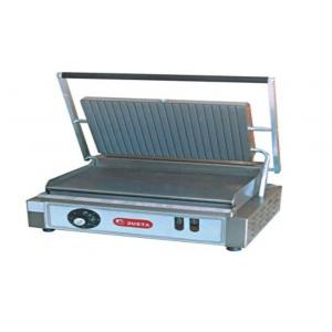 China Stainless Steel Panini Grill Machine 7-roller For Restaurant , 450x370x220mm supplier