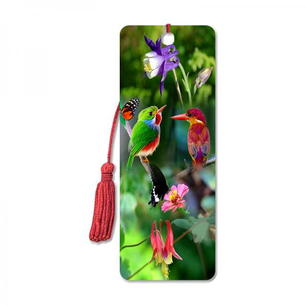 Colorful Lenticular 3D Bookmark For Gift Promotional / Personalized Book Marks