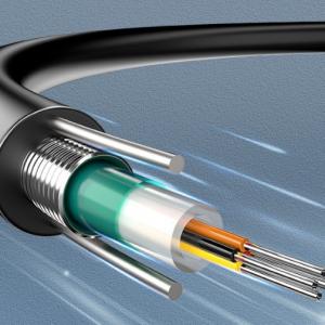 2 4 6 8 16 24 Core Aerial Armoured Fiber Optic Cable Gyxtw Gyxtw53 Uni Tube Single Mode communication cable