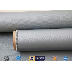 China Grey Silicone Coated Fiberglass Fabric 31OZ 0.85MM Industrial Welding Blanket supplier